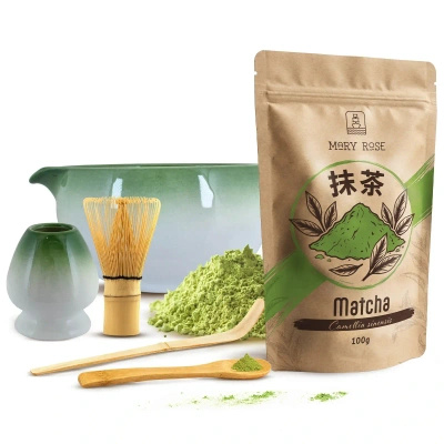 Set d'infusion de thé Matcha: matcha 100g + accessoires