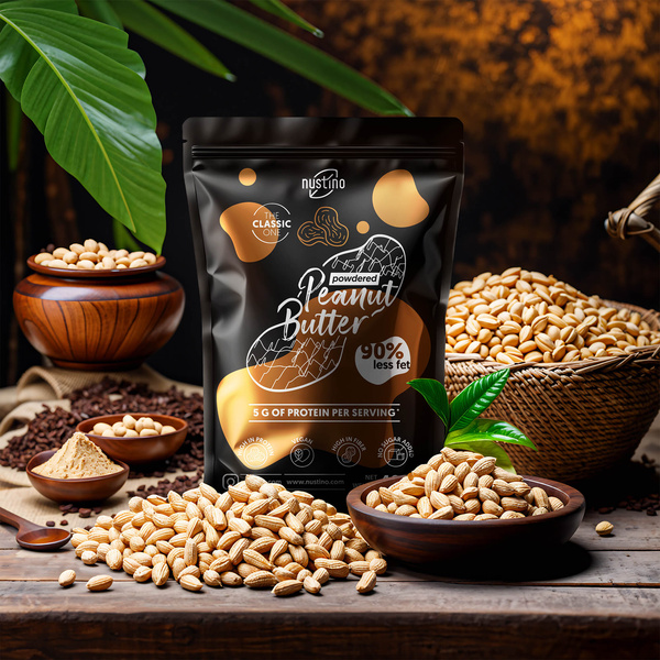 Lot de Beurre de Cacahuète en Poudre Nustino 2x400g