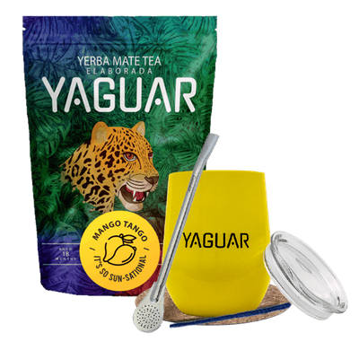 Set - maté Yaguar Mangue Tango 500 g + calebasse + accessoires