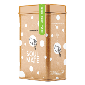 Yerbera – Boîte en métal + Soul Mate Orgánica Menta Limon 0,5 kg