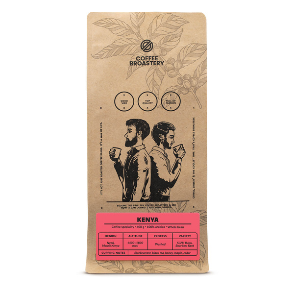 Bro Coffee Roastery – Café en grains Kenya Nyeri Speciality 400 g