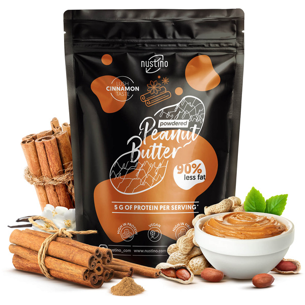 Nustino – Beurre de cacahuète en poudre – Cinnamon 400 g