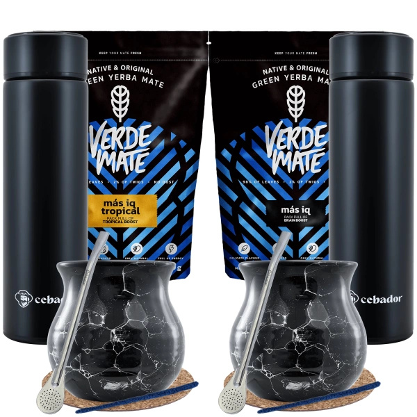 Yerba Verde Mate Thermos set pour deux 1kg