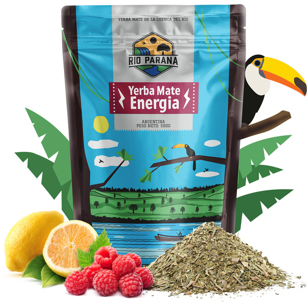 Set de Maté Rio Parana 500g 0,5kg Yerbomos XL + Calebasse + Bombilla