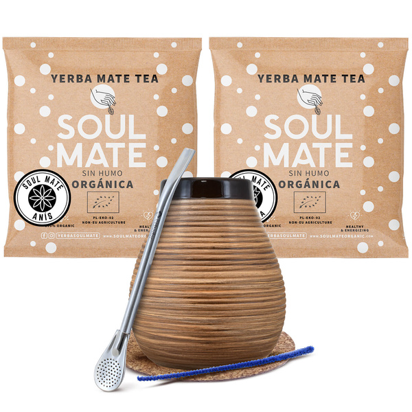 Ensemble Yerba mate Bombilla Calebasse BIO