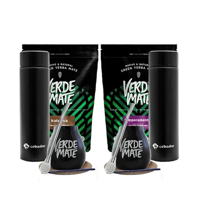 Ensemble pour deux Yerba Mate Bombilla Thermos