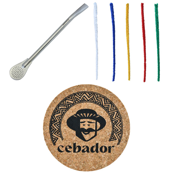 Set de yerba maté pour deux calebasse céramique bombilla 3x50g