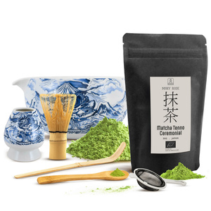 Coffret cérémonial pour préparer le thé matcha : matcha BIO japonais 30g + accessoires