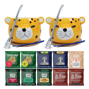 Set de Maté : 2x Calebasse + 2x Bombilla 10 x 50g