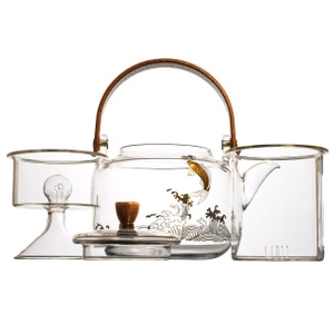 Théière en verre avec filtre / Carafe filtrante Pescado 500 ml 