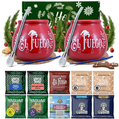 Coffret cadeau d'hiver Yerba Maté pour deux 10x50g