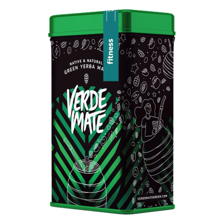 Yerbera boîte avec Verde Mate Green Fitness 500g – maté avec fruits et herbes du Brésil 