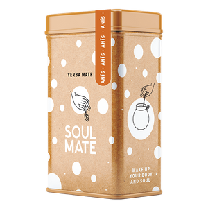 Yerbera – Boîte en métal + Soul Mate Orgánica Anís 0,5 kg
