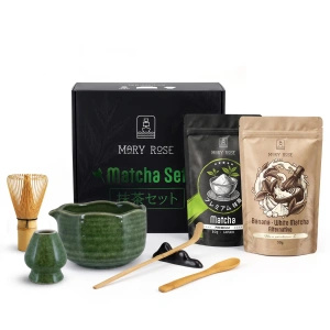 Coffret cadeau pour Matcha Latte coloré : Matcha + White Matcha + accessoires