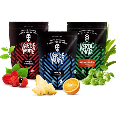 Yerba Mate Verde Mate Ensemble de fruits 3x500g