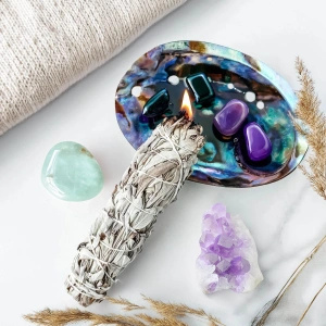 Coffret cadeau ésotérique : encens naturels + accessoires