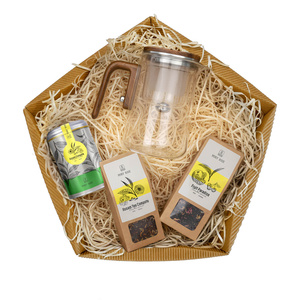 Coffret cadeau Mary Rose : thé en vrac + théière avec infuseur