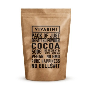 Vivarini – Cacao alcalinisé noir (poudre) 0,5 kg