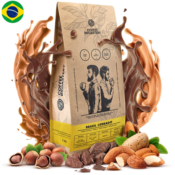 Bro Coffee Roastery – Café en grains Brazil Cerrado Premium 1 kg
