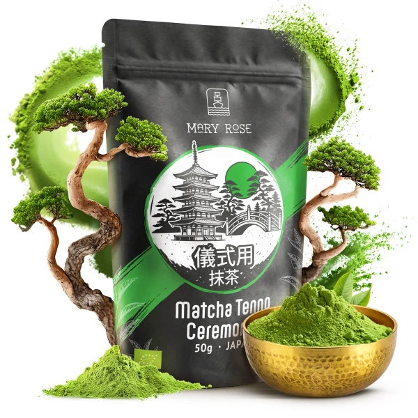 Mary Rose – Thé vert Matcha Tenno japonais (BIO) Cérémoniel 50 g