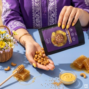 Nustino Crunch – Noix de cajou grillées – Honey Mustard Crunch 100 g