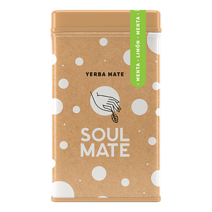Yerbera – Boîte en métal + Soul Mate Orgánica Menta Limon 0,5 kg