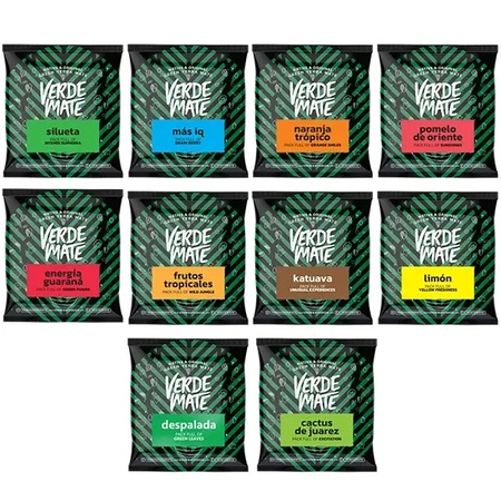 GRAND ENSEMBLE D’ÉCHANTILLONS de maté 10 x 50 g