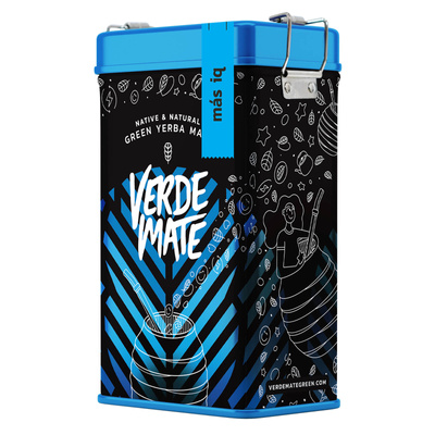 Yerbera – Boîte en métal + Verde Mate Green Más IQ 0,5 kg