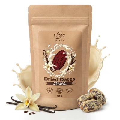 Nustino Bites – Dattes Séchées – Vanilla Ice Cream 100 g