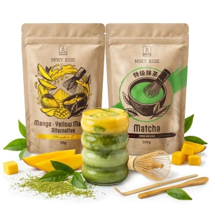 Kit pour Matcha Latte coloré : Matcha + Yellow Matcha + accessoires