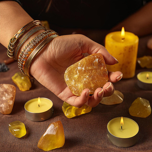 Calcite jaune (pierre brute) 1 pièce