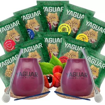 Coffret de dégustation de Yerba mate pour deux personnes 10x50g