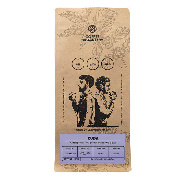 Bro Coffee Roastery – Café en grains Cuba Sierra Maestra Speciality 400 g