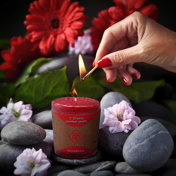 Bougie parfumée – Chakra Racine