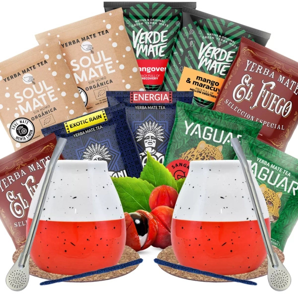 Yerba Mate Set pour deux Fruité pour commencer