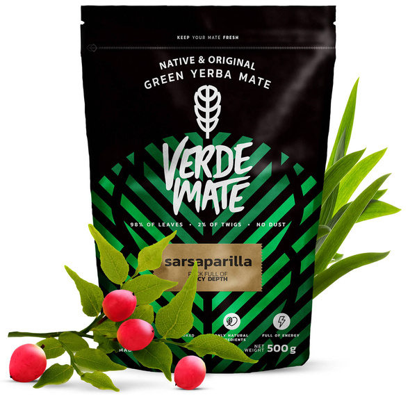 Ensemble de cadeaux Yerba Maté Verde Mate Sarsaparilla 0,5kg
