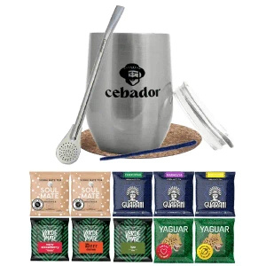 Set de Maté : échantillons 10x50g + TermoLid + Bombilla