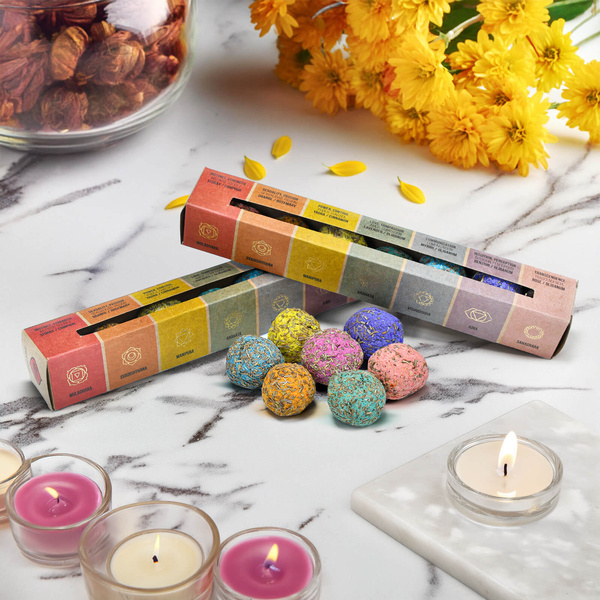 Boules smudge / Boules d’encens Sagrada Madre – 7 Chakras