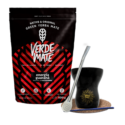 Set de démarrage Bombilla Matero + Yerba Mate Verde
