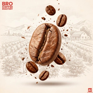 Bro Coffee Roastery – Café en grains Crema Tango 1 kg