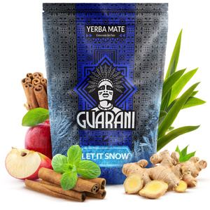 Coffret cadeau de Noël yerba mate Guarani Let it Snow 400g + calebasse et bombilla
